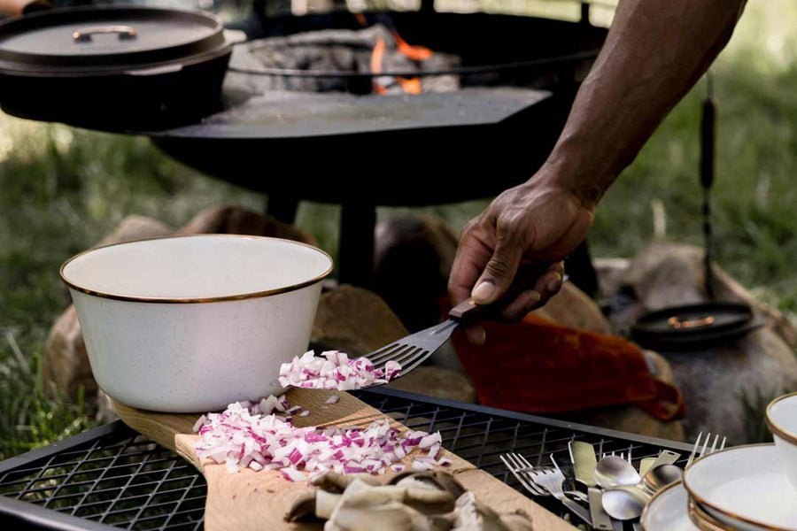 Barebones - Enamel Mixing Bowl Set of 2 - Eggshell | Barebones | A247 Gear