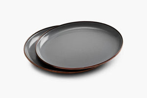 Barebones - Enamel Salad Plate Set of 2 - Slate Grey | Barebones | A247 Gear