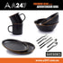 Barebones Plates & Mates Crockery and Cutlery bundle | Barebones | A247 Gear