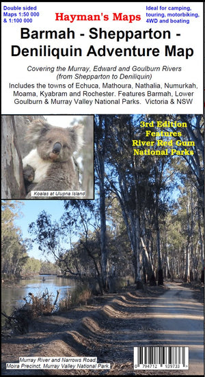 Barmah – Shepparton – Deniliquin Adventure Map | Haymans Maps | A247 Gear