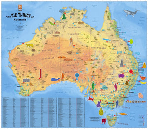 Big things of Australia Map | Hema Maps - Maps | A247 Gear