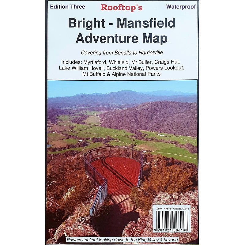 Bright - Mansfield Adventure Map | Rooftop Maps | A247 Gear