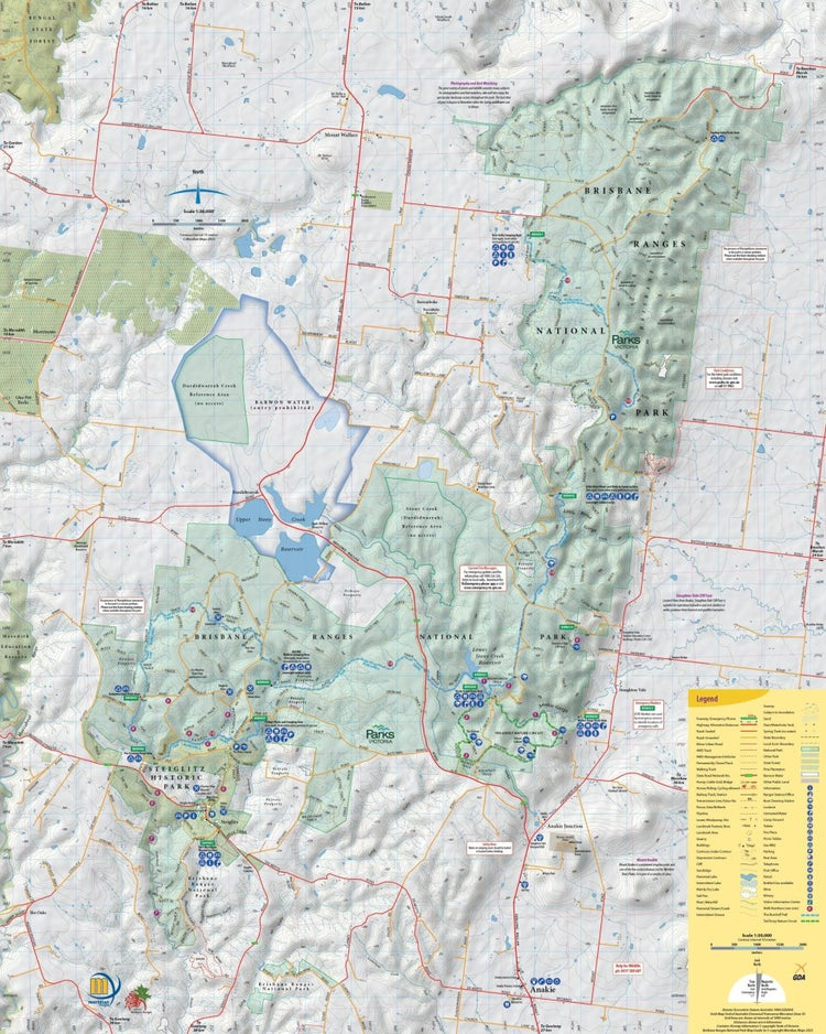 Brisbane Ranges National Park Map Guide | Meridian Maps | A247 Gear