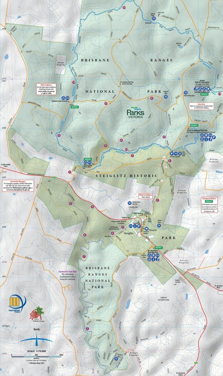 Brisbane Ranges National Park Map Guide - A247 Gear