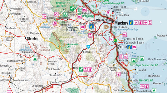 Brisbane to Cairns Map | Hema Maps - Maps | A247 Gear