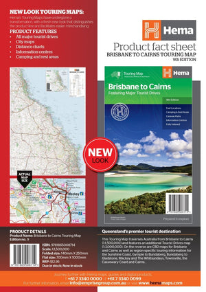 Brisbane to Cairns Map | Hema Maps - Maps | A247 Gear