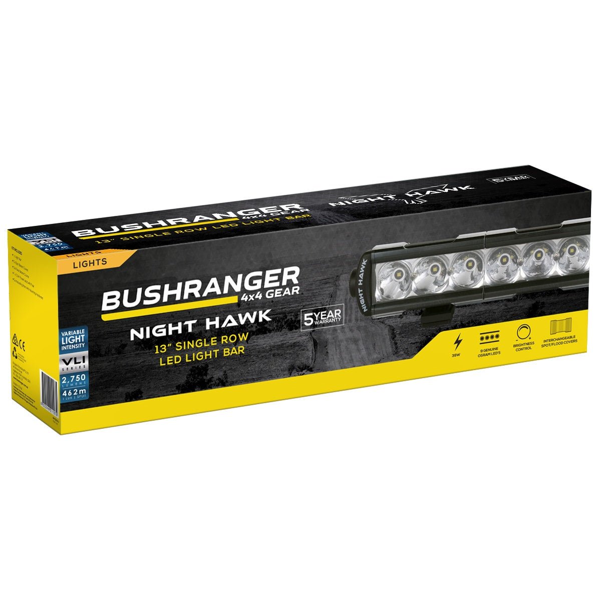 Bushranger NIGHT HAWK VLI SERIES LED LIGHT BAR 5.5" | Bushranger 4x4 | A247 Gear