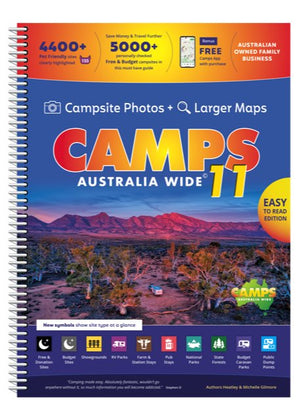 Camps 11 spiral easy to read (B4) with Camp Snaps | Camps Australia Wide | A247 Gear