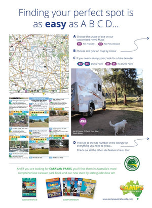 Camps 12 Easy to Read, Campsite photos and larger maps (B4) | Camps Australia Wide | A247 Gear