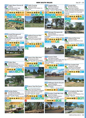 Camps 12 Easy to Read, Campsite photos and larger maps (B4) | Camps Australia Wide | A247 Gear