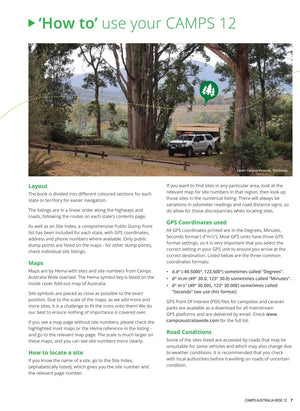 Camps 12 Easy to Read, Campsite photos and larger maps (B4) | Camps Australia Wide | A247 Gear