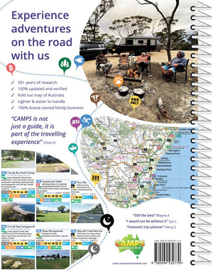 Camps 12 Easy to Read, Campsite photos and larger maps (B4) | Camps Australia Wide | A247 Gear