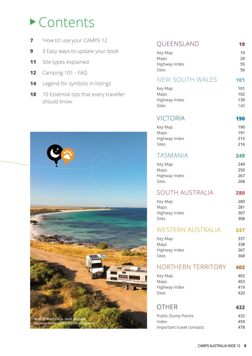 Camps 12 Standard Edition (A4) | Camps Australia Wide | A247 Gear