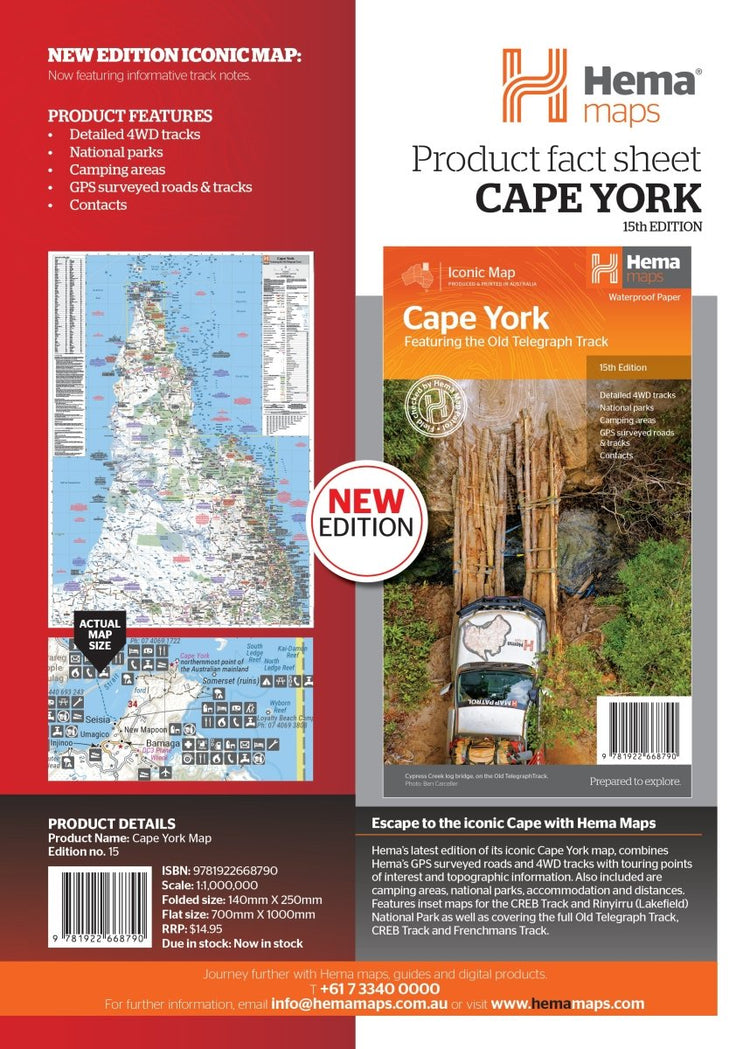 Cape York Map | Hema Maps - Maps | A247 Gear