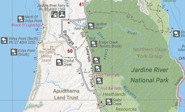 Cape York Wall Map | Hema Maps - Maps | A247 Gear