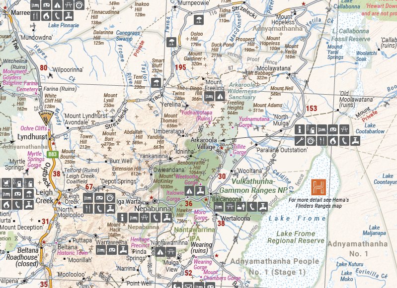 Central Australia Map | Hema Maps - Maps | A247 Gear
