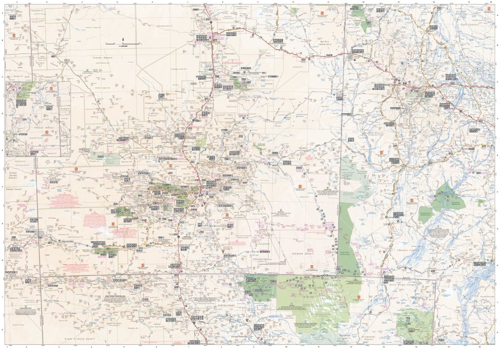 Central Australia Wall Map | Hema Maps - Maps | A247 Gear