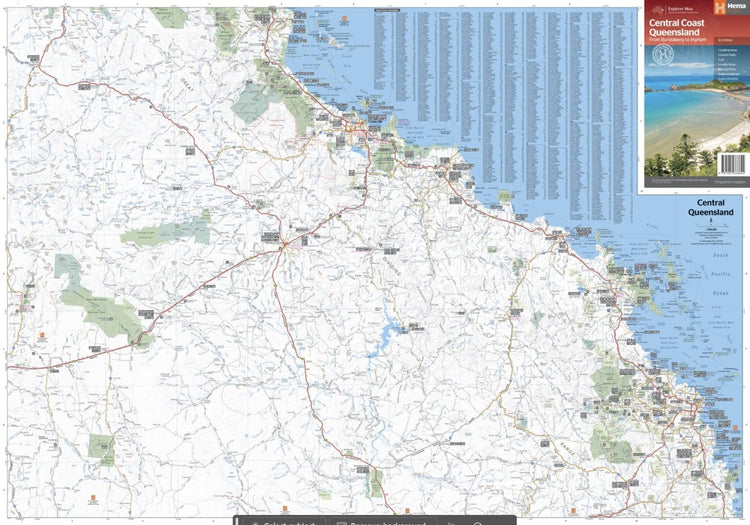 Central Coast Queensland Map | Hema Maps - Maps | A247 Gear