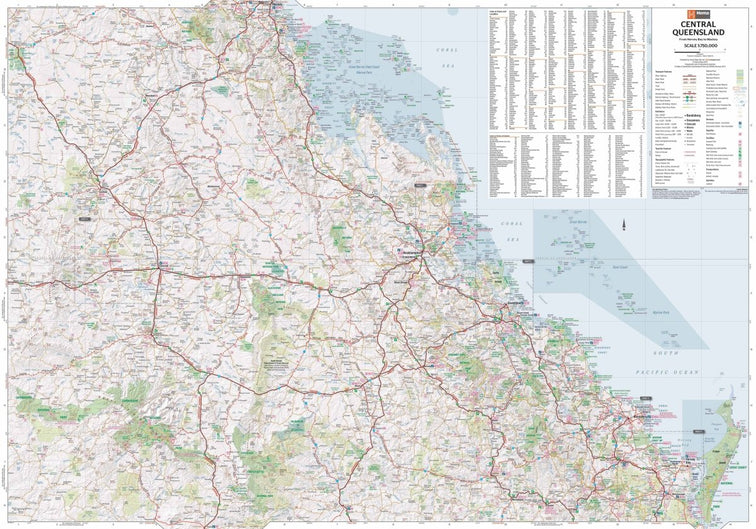 Central Queensland Map | Hema Maps - Maps | A247 Gear