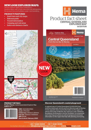 Central Queensland Map | Hema Maps - Maps | A247 Gear