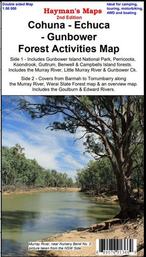 Cohuna – Echuca – Gunbower Forest Activities Map | Haymans Maps | A247 Gear