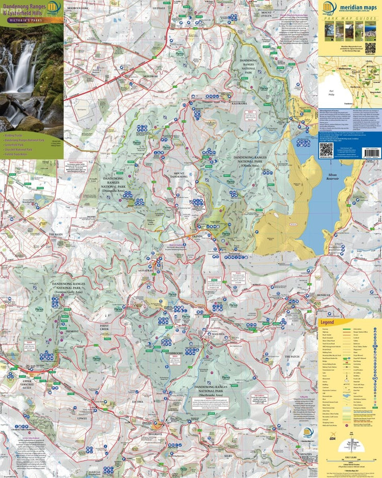 Dandenong Ranges & Lysterfield Hills Map Guide | Meridian Maps | A247 Gear