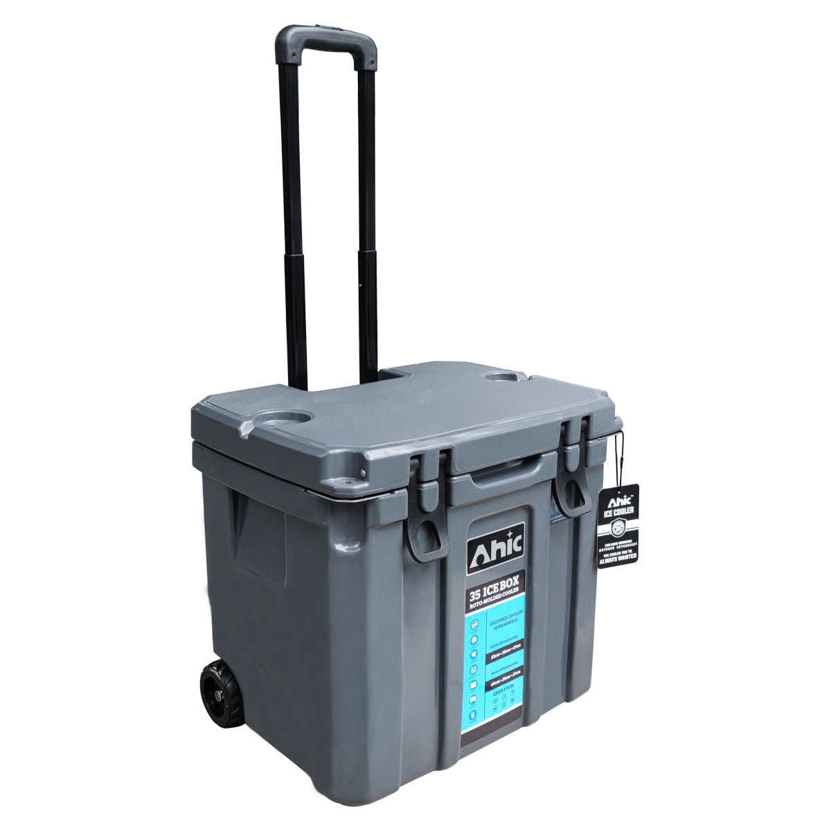 DL35 Cooler With Wheels Grey | AHIC | A247 Gear