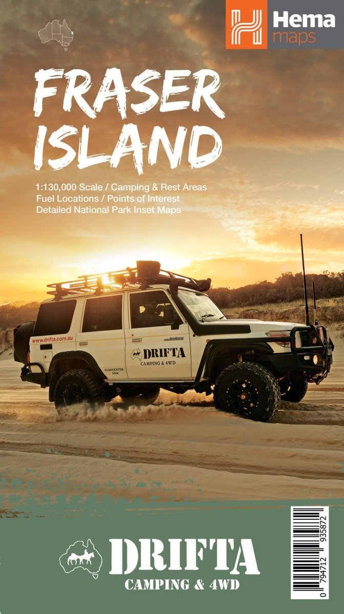 Drifta Custom Map - Fraser Island | Hema Maps - Maps | A247 Gear