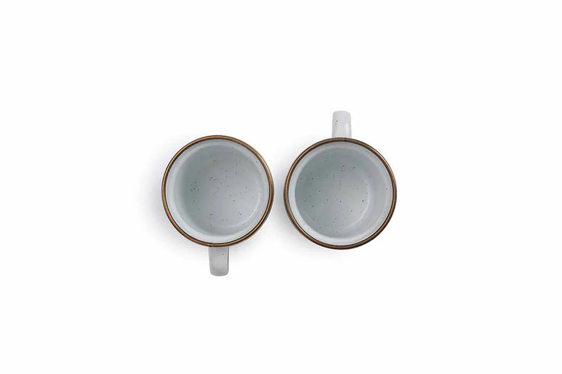Load image into Gallery viewer, Barebones - Enamel Cup Set of 2 - Eggshell
