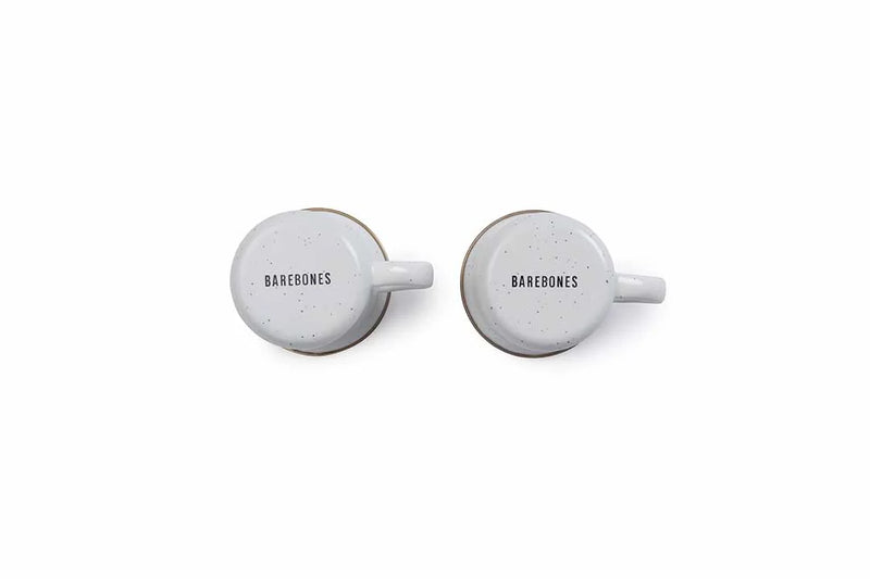 Load image into Gallery viewer, Barebones - Enamel Cup Set of 2 - Eggshell
