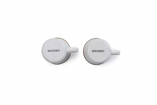 Barebones - Enamel Cup Set of 2 - Eggshell