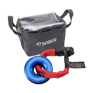 Ezy - Glide 12,500 WLL Recovery Ring , Bag & Sheath Soft Shackle | Saber Offroad | A247 Gear