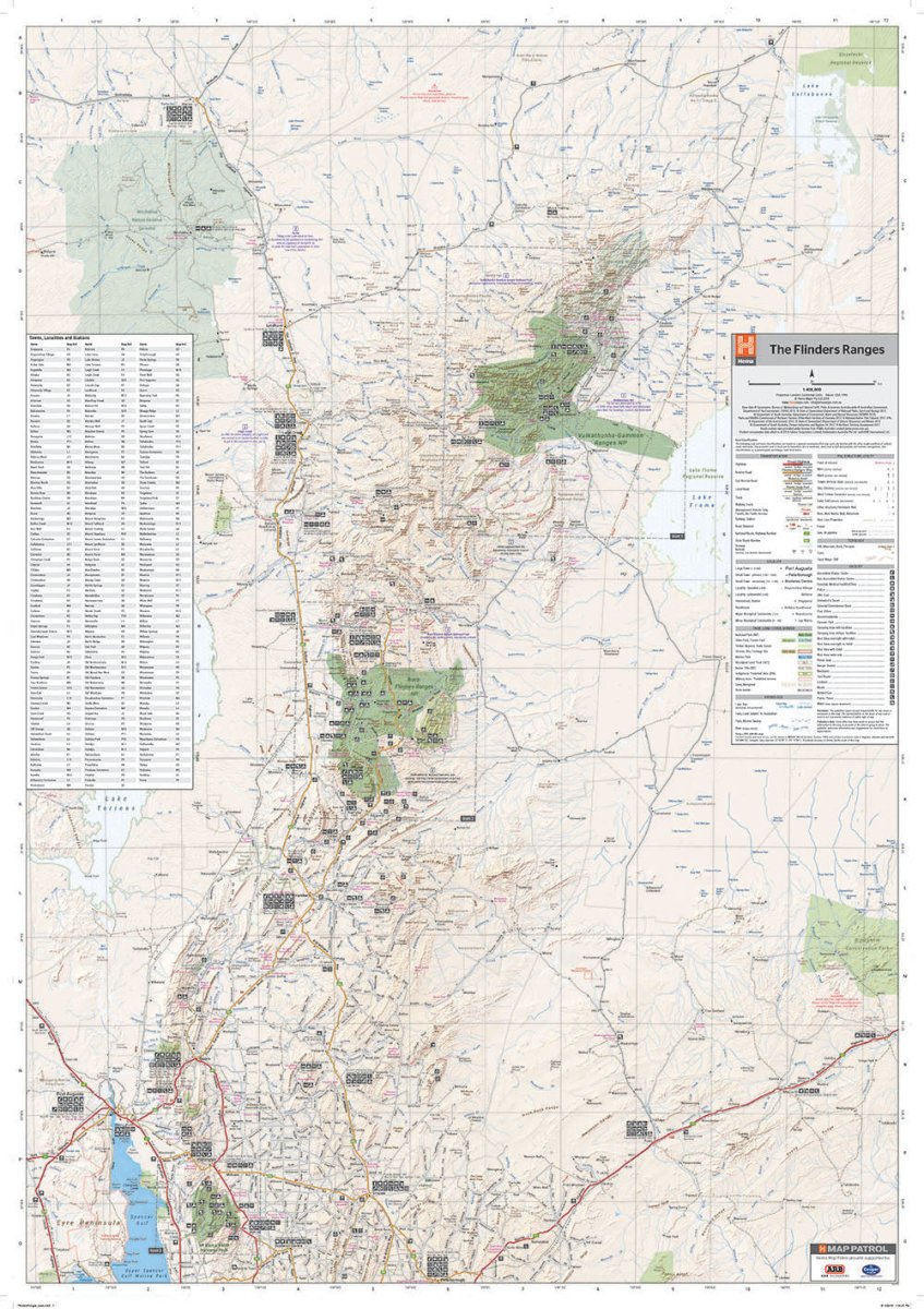 Flinders Ranges Map | Hema Maps - Maps | A247 Gear