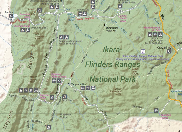 Flinders Ranges Map | Hema Maps - Maps | A247 Gear