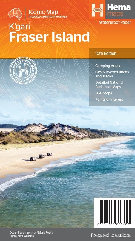 Load image into Gallery viewer, Fraser Island (K'gari) Map | Hema Maps - Maps | A247 Gear
