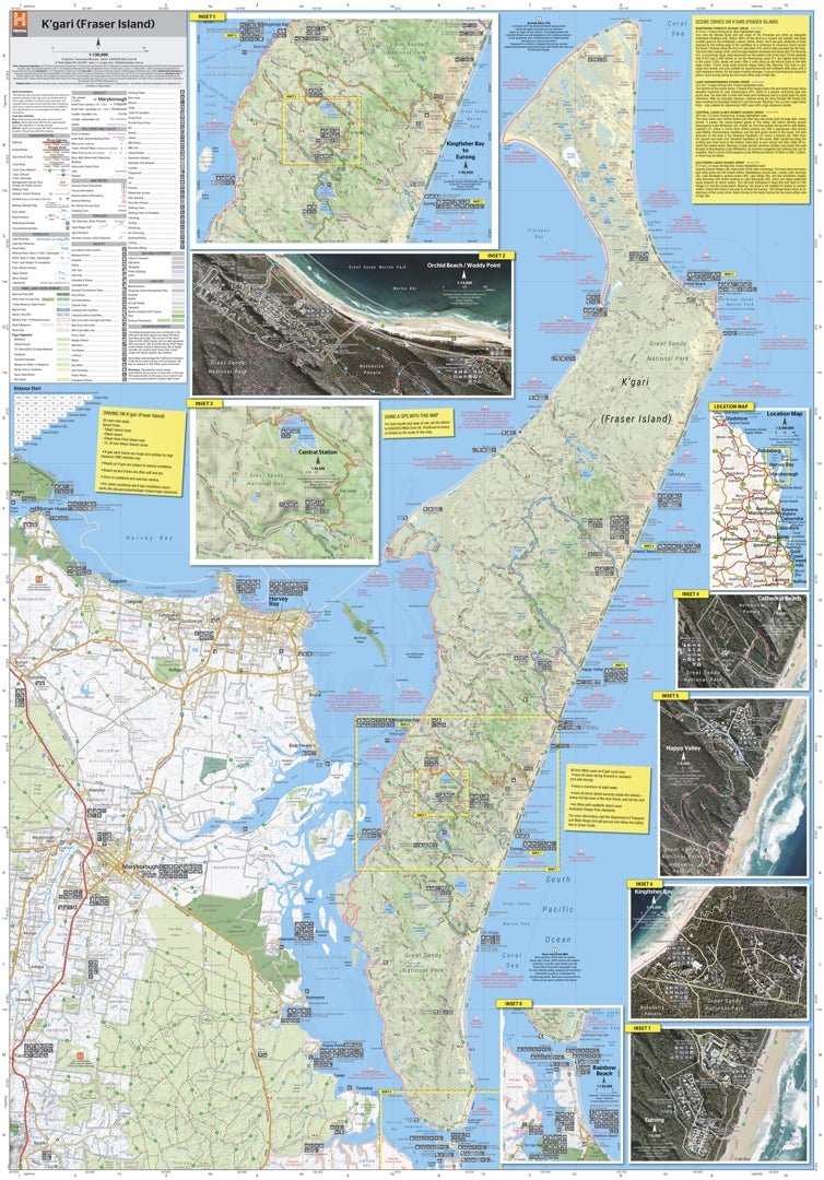 Load image into Gallery viewer, Fraser Island (K'gari) Map | Hema Maps - Maps | A247 Gear
