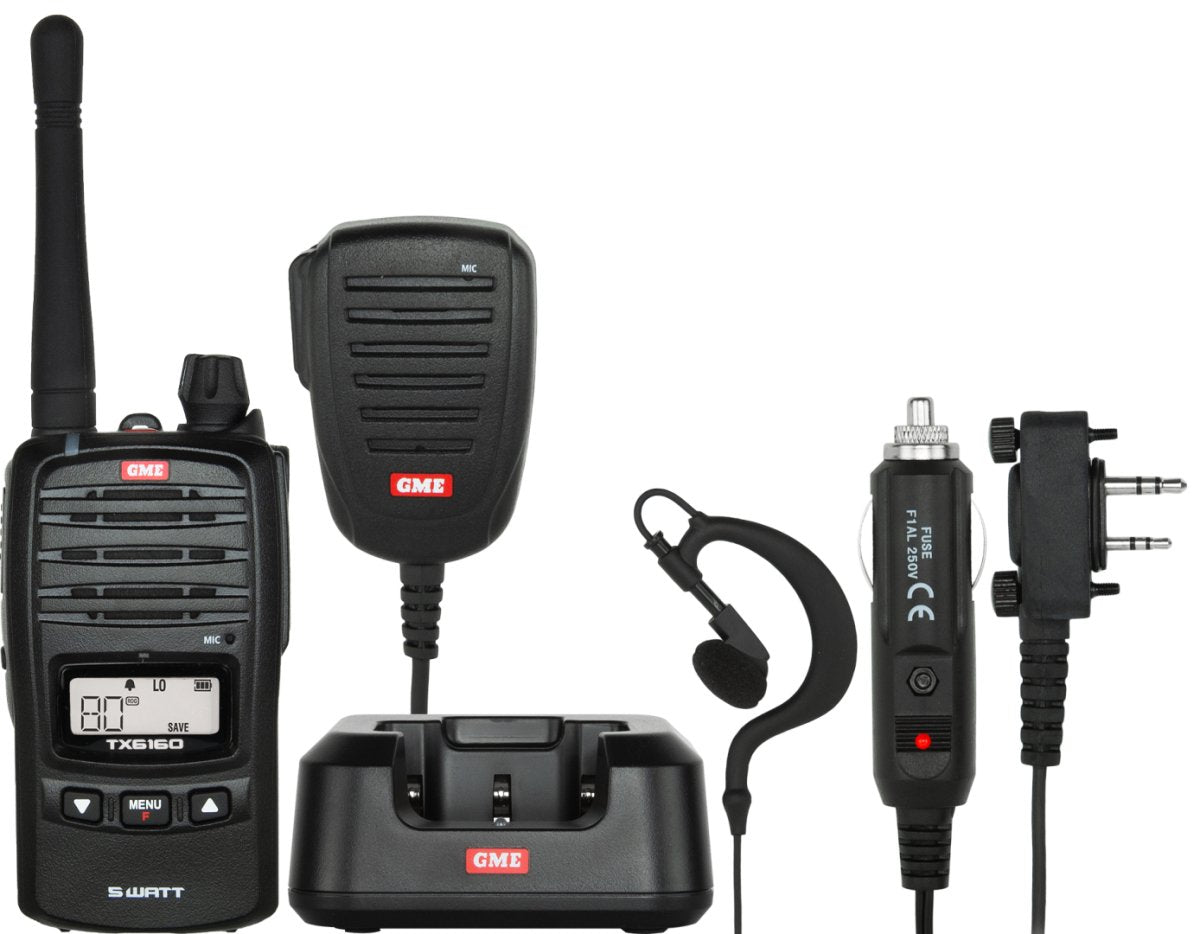 GME TX6160 5/1 Watt IP67 UHF CB Handheld Radio | GME | A247 Gear