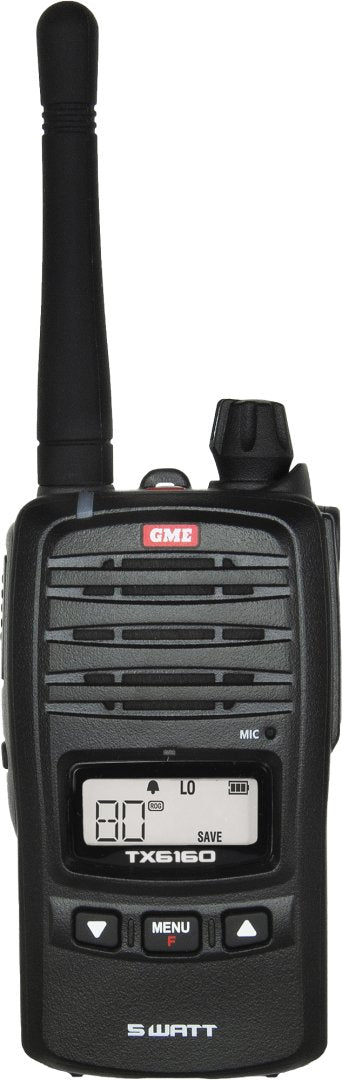 GME TX6160 5/1 Watt IP67 UHF CB Handheld Radio | GME | A247 Gear