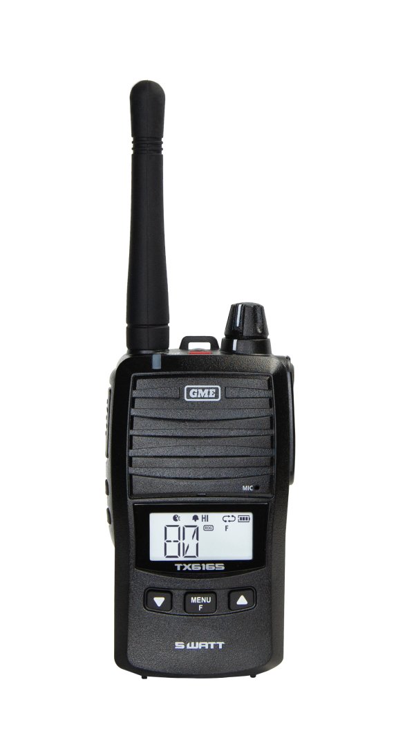 GME TX6165 5/1 Watt UHF CB Handheld Radio including Accessories | GME | A247 Gear