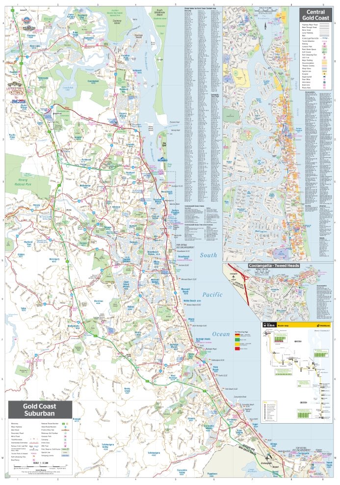 Gold Coast and Region Wall Map | Hema Maps - Maps | A247 Gear