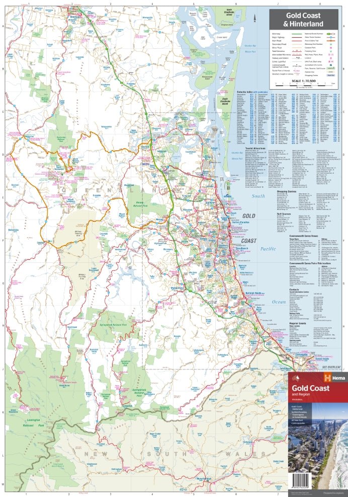 Gold Coast & Region Map | Hema Maps - Maps | A247 Gear