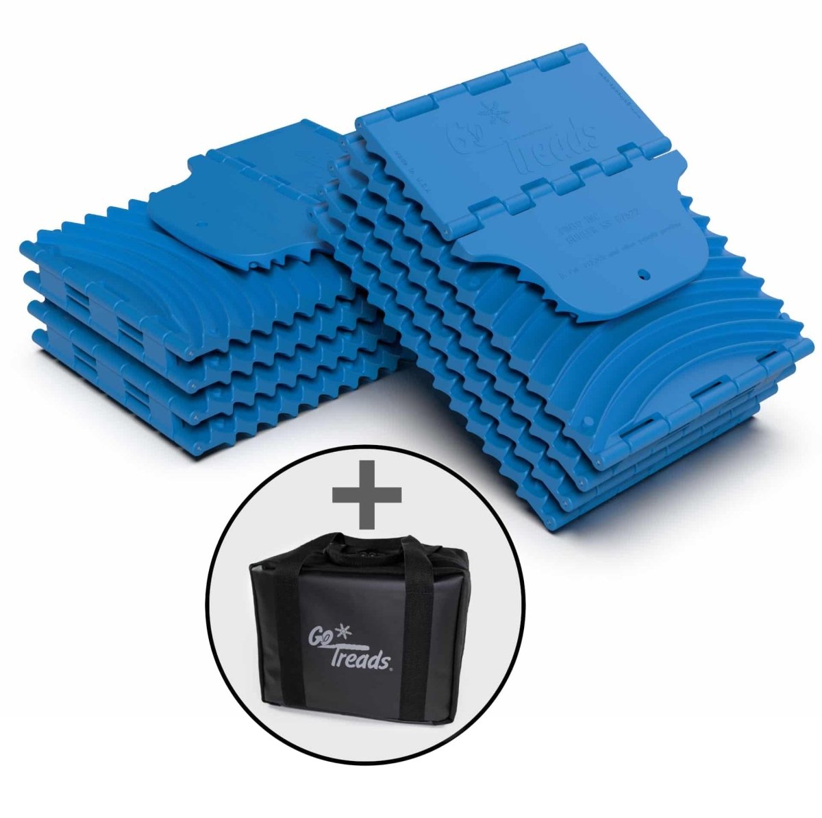 GoTreads XL Folding Recovery Boards Blue - (1x Pair) in Storage Bag | GoTreads | A247 Gear
