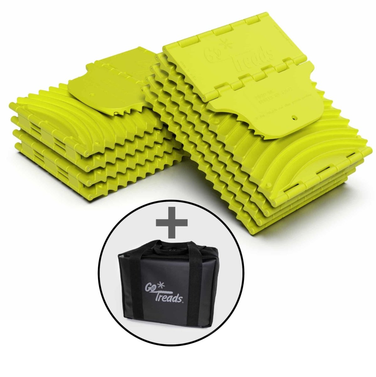 GoTreads XL Folding Recovery Boards Hi - Vis - (1x Pair) in Storage Bag | GoTreads | A247 Gear