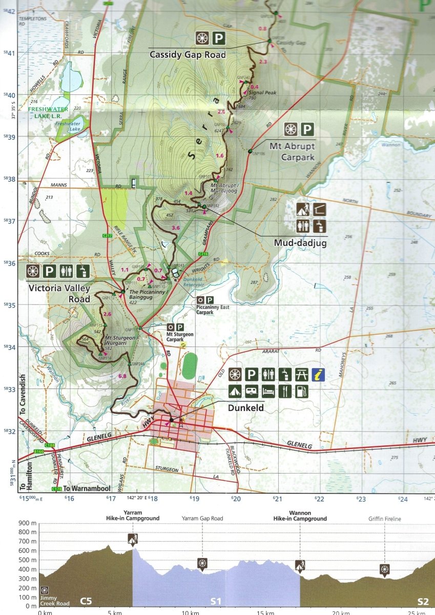 Grampians Peaks Trail South Map | Other Publishers | A247 Gear