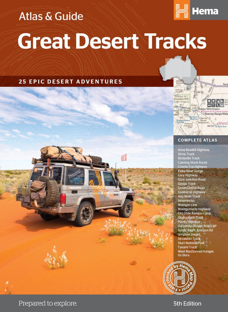 Great Desert Tracks Atlas & Guide (5th edition) | Hema Maps - Books | A247 Gear