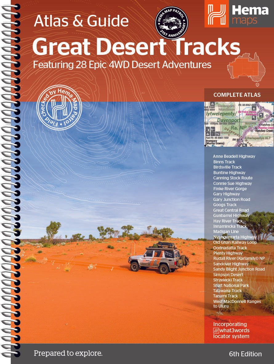 Great Desert Tracks Atlas & Guide | Hema Maps - Books | A247 Gear