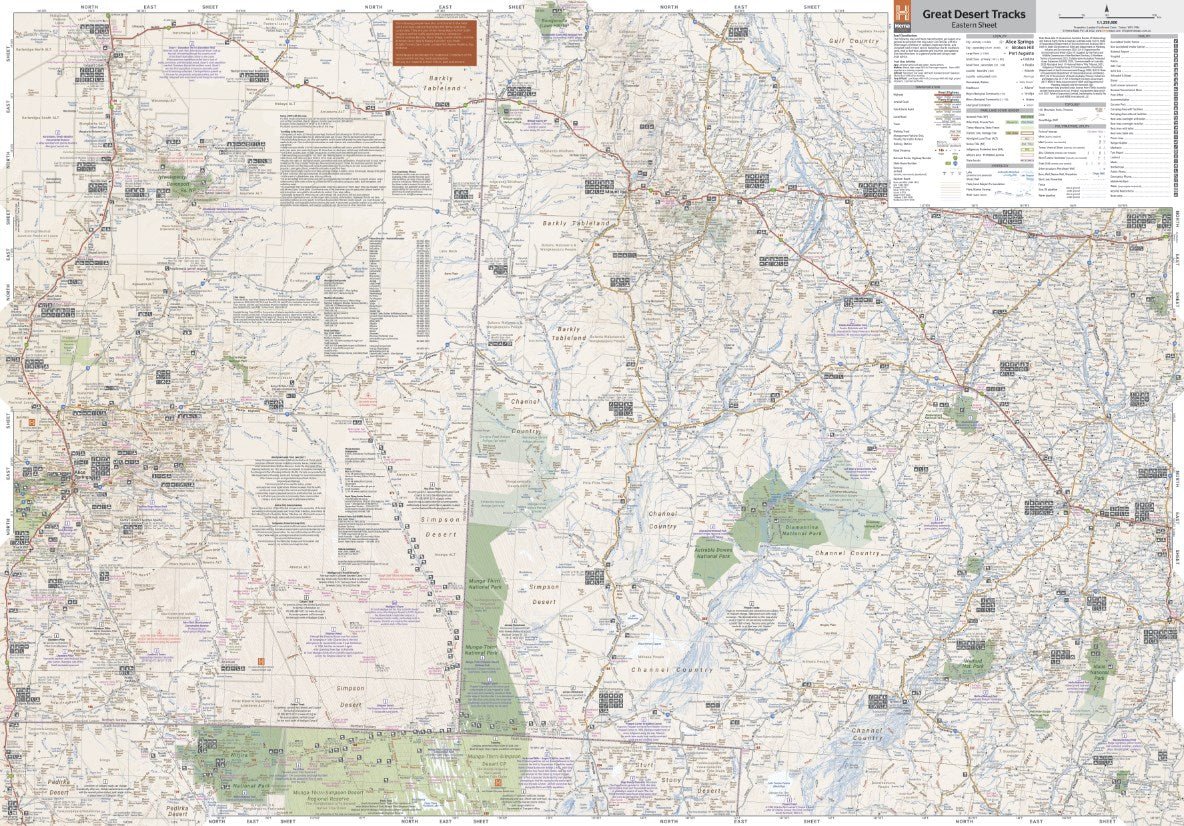 Great Desert Tracks Eastern Sheet | Hema Maps - Maps | A247 Gear