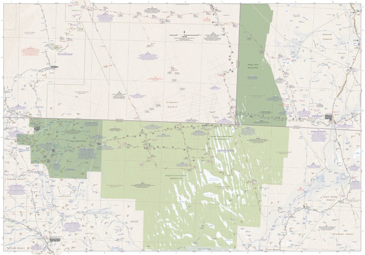 Great Desert Tracks Simpson Desert Map | Hema Maps - Maps | A247 Gear