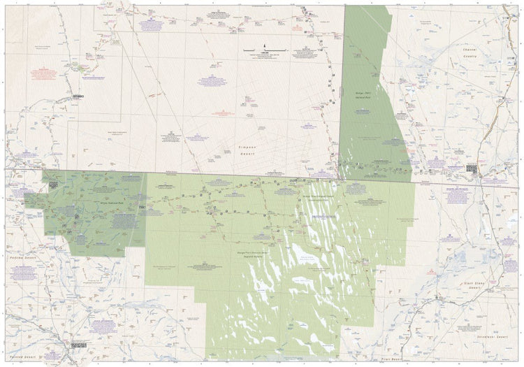 Great Desert Tracks Simpson Desert Map | Hema Maps - Maps | A247 Gear