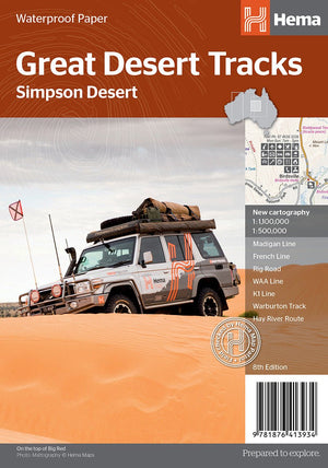 Great Desert Tracks Simpson Desert - OE | Hema Maps - Maps | A247 Gear